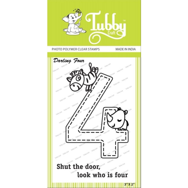 Tubby Photopolymer Clear Stamps - Darling four