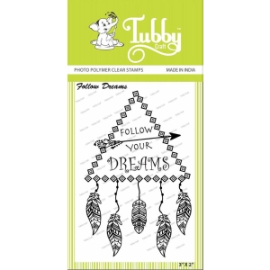 Tubby Photopolymer Clear Stamps - Follow dreams