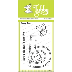 Tubby Photopolymer Clear Stamps - Jiving five