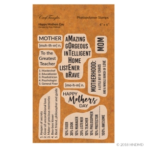 CrafTangles Photopolymer Stamps - Happy Mothers Day