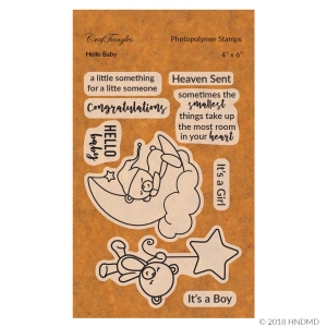 CrafTangles Photopolymer Stamps - Hello Baby