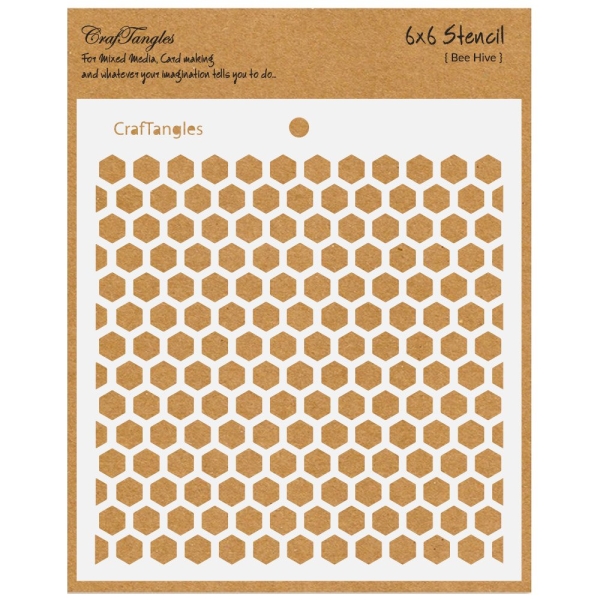 CrafTangles 6"x6" Stencil - Beehive