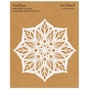 CrafTangles 6"x6" Stencil - Lace Reloaded