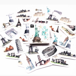 World Traveller Stickers or Ephemera (40 pcs)