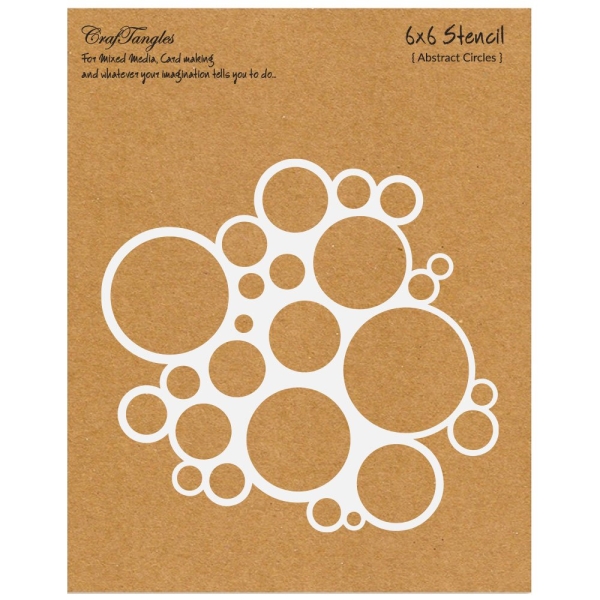 CrafTangles 6"x6" Stencil - Abstract Circles