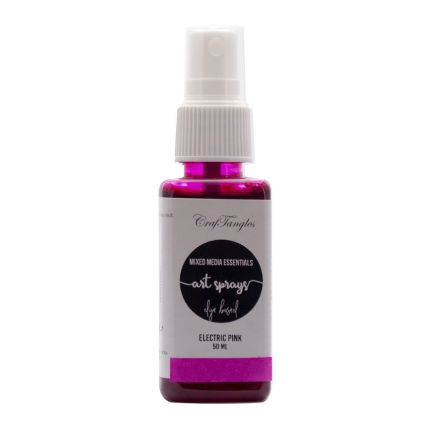 CrafTangles Art Sprays (Dye Based) - Electric Pink (50 ml)