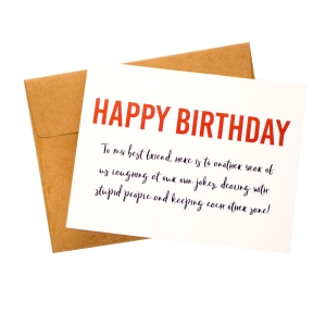 Best Friend Birthday wishes printed Greeting Card