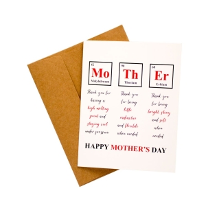 Geeky Mothers Day printed Greeting Card