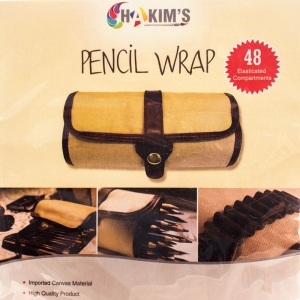 Hakims Pencil Wrap for Artists - 48 Elasticised Compartments