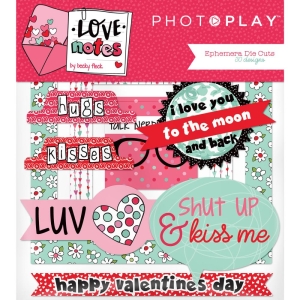 Photoplay cardstock Ephemera Pack - Love notes (30/pkg)