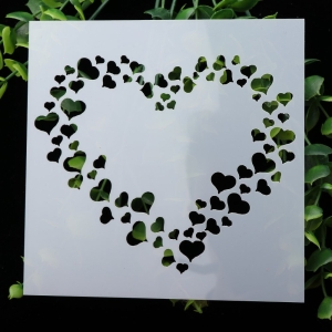 Stencil - Heart (5 by 5 inch)