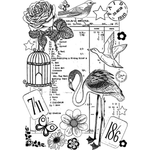 Crafty Individuals Unmounted Rubber Stamp - Pictorial Invoice