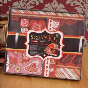 8 by 8 Scrapbook Kit by EnoGreeting - Valentine SR004