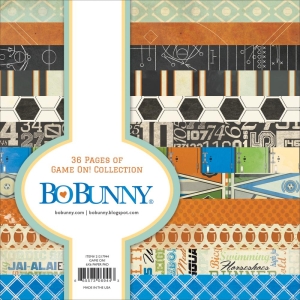 Bo Bunny paper pad - Game On (6by6 inch) - 36 sheets