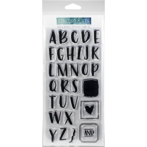 Concord & 9th Clear Stamp - Bold and Brushy (Uppercase)