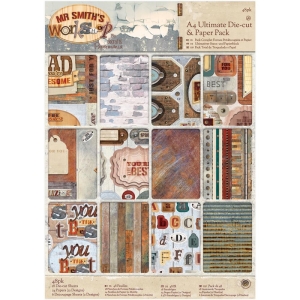 Papermania Ultimate A4 Die-Cuts & Paper Pack 48/Pkg - Mr. Smith's Workshop