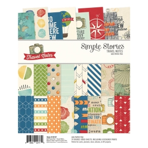 Simple Stories Double-Sided Paper Pad - Travel Notes (6"X8" 24/Pkg)