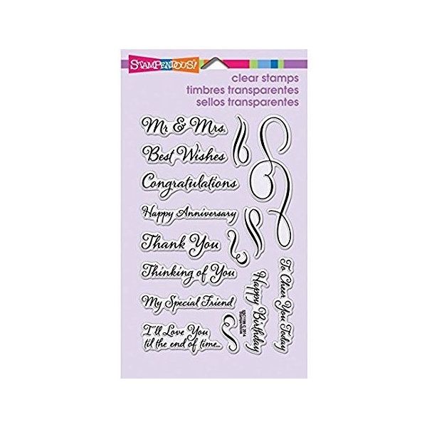 Stampendeous Loving Messages Clear Stamp