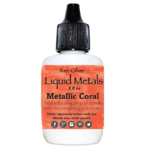 Ken Oliver Color Burst Liquid Metal 6gm - Metallic Coral