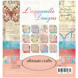 Ultimate Crafts Double-Sided Paper Pad 6"X6" 24/Pkg - L'Aquarelle