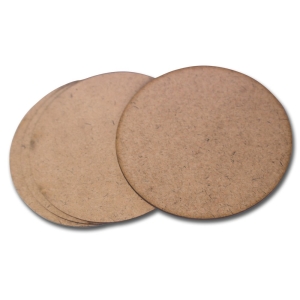 MDF Tea Coasters (4 pcs) - Circle