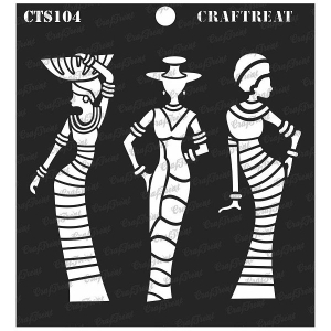 CrafTreat 6"x6" Stencil - African Models