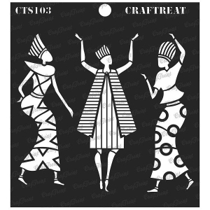 CrafTreat 6"x6" Stencil - Egyptians