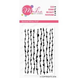 Mudra Craft Stamps - Barbed Wire