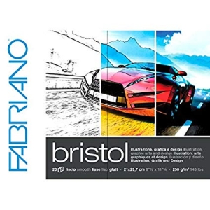 Fabriano Bristol Glued Block A4