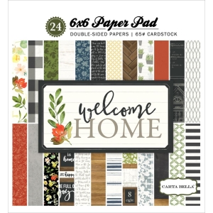 CartaBella paper pad - Welcome Home (6by6 inch)