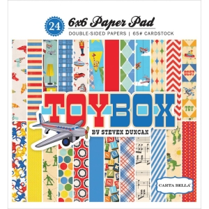 CartaBella paper pad - Toy Box (6by6 inch)