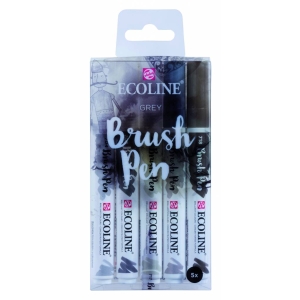 Ecoline Brush Pen X5 (Set of 5) - Grey