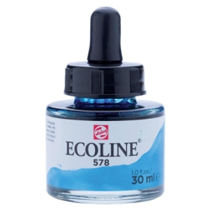 Talens Ecoline Liquid Watercolour 30ml - Sky Blue Cyan