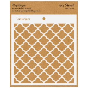 CrafTangles 6"x6" Stencil - Art Deco