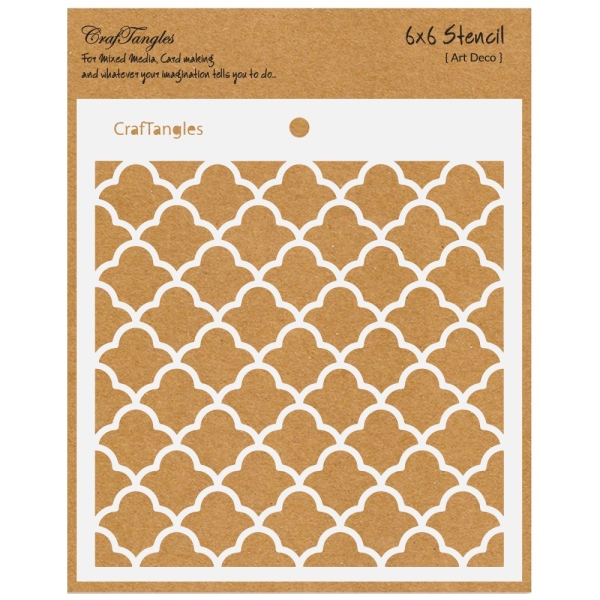 CrafTangles 6"x6" Stencil - Art Deco