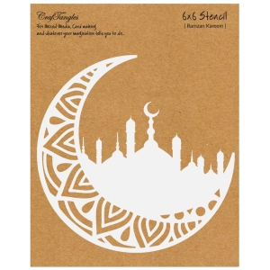 CrafTangles 6"x6" Stencil - Ramzan Kareem