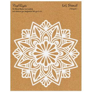 CrafTangles 6"x6" Stencil - Rangoli