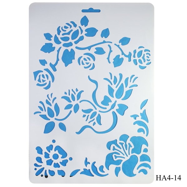 Cake Stencil - Flourishes (A4)