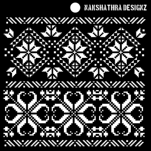 Nakshathra Designs 6"x6" Stencil - Knit Magic