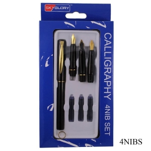 Calligraphy Pen with 4 Nibs (4NIBS)