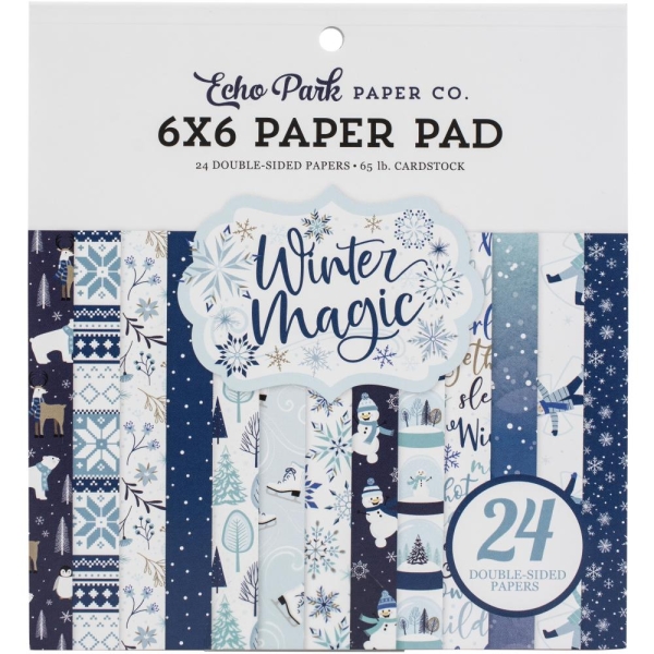 Echo Park Double-Sided Paper Pad 6"X6" 24/Pkg - Winter Magic