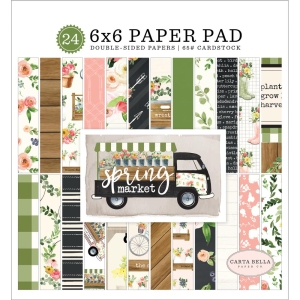 Carta Bella paper pad - Spring Market (6by6 inch)