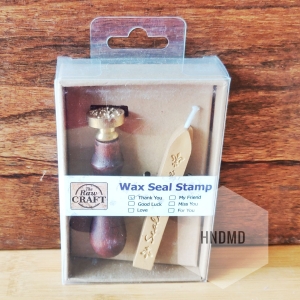 Wax Seal Stamp with single wax stick - Thank Luck