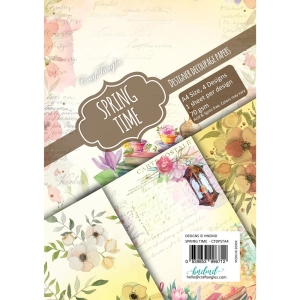 CrafTangles Decoupage Paper Pack - Spring Time (A4) - 4 sheets