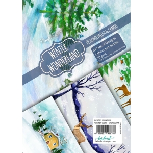 CrafTangles Decoupage Paper Pack - Winter Wonderland (A4) - 4 sheets