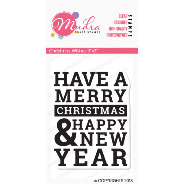 Mudra Craft Stamps - Christmas wishes