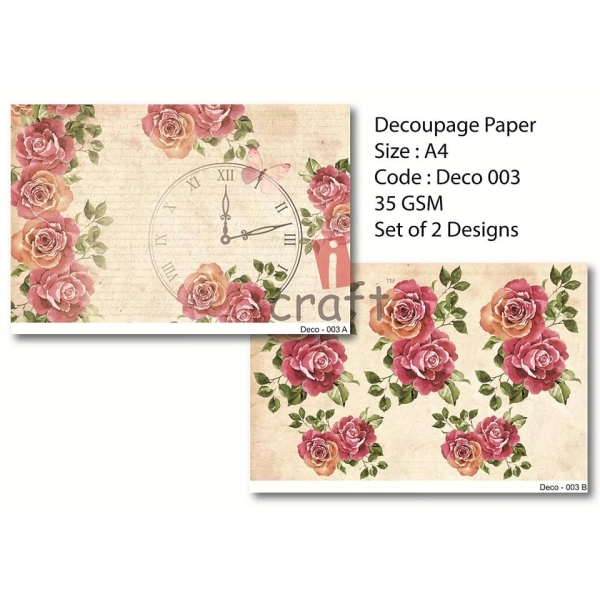 Rice Paper Pack A4 - Deco 003