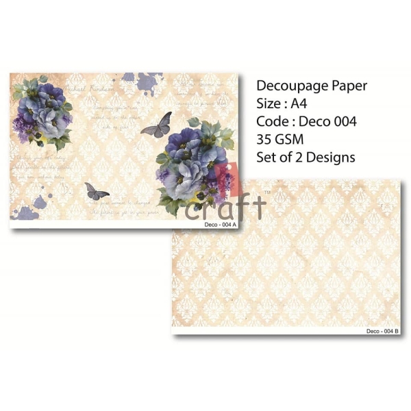 Rice Paper Pack A4 - Deco 004