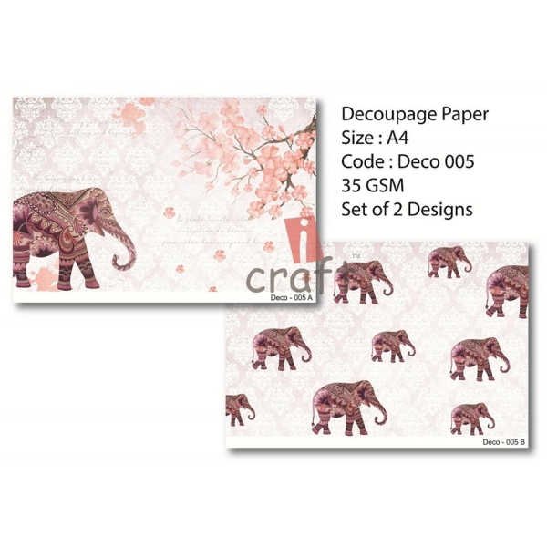 Rice Paper Pack A4 - Deco 005