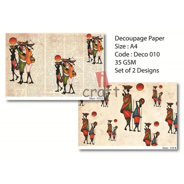 Rice Paper Pack A4 - Deco 010